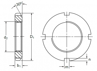 Подшипник Закрепительные гайки Закрепительная гайка KM 13 по выгодным ценам Арсеньев