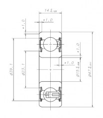 Подшипник Генераторные подшипники Подшипник B15-86AT1XDDG3 W-G01 по выгодным ценам Арсеньев