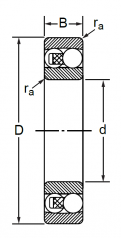 Подшипник Серия 16... Подшипник 2318 (1618 ГОСТ) по выгодным ценам Арсеньев