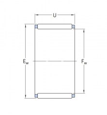 Подшипник Серия K и KT (подшипники без колец) Подшипник K 20x24x17 по выгодным ценам Арсеньев