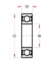 Подшипник Высокотемпературные подшипники Высокотемпературный подшипник 6004 BHTS ZZ C4 200° BECO по выгодным ценам Арсеньев