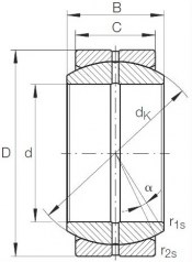Подшипник Шарнирные подшипники (GE) Подшипник GE 40 DO по выгодным ценам Арсеньев